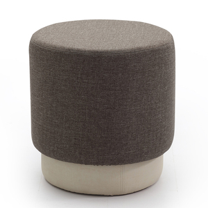 Otomano de la habitación al por mayor circular esponja de tela pie taburete PUF asiento - Product Image 1