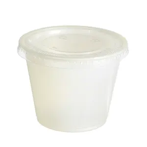 5.5ออนซ์ PS ส่วนถ้วยภาชนะพลาสติกทิ้งถ้วยซอส