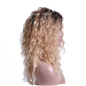 Perruque synthétique longue et bouclée, parfumée et charmante, 9360-A4, cheveux bouclés africains, perruque de couleur dégradée pour femmes - Product Image 3