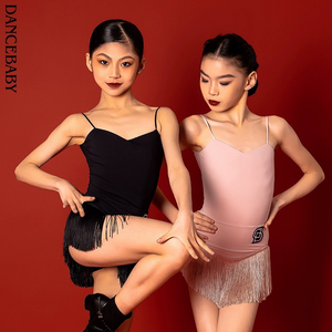 Sexy Latin Dance Jurk Roze Franjes Zoom Rugloos Ontwerp Rumba Chacha Jazz Salsa Dans Rok Voor Vrouwen - Product Image 5