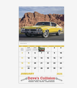 Calendriers Spirales Publicitaires Personnalisés avec Logo Muscle Thunder 2026 – Cadeau Promotionnel Anglais <span class=keywords><strong>en</strong></span> Gros pour Fitness et Gym, à Suspendre au Mur - Product Image 3