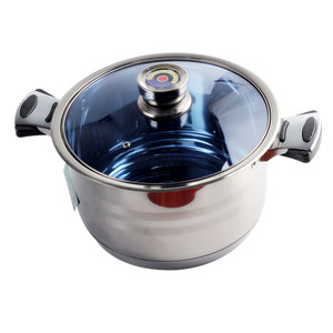 Batterie de cuisine 19 pièces en acier inoxydable avec couvercles, ensemble de casseroles et poêles de qualité professionnelle pour chef - Product Image 6