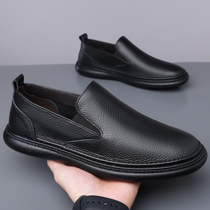 Nuevo Estilo de Zapatos Deportivos Casuales Transpirables de Cuero de Primera Calidad, con Suela de Goma EVA Antideslizante, de Cuero Genuino, Sin Cordones - Product Image 4