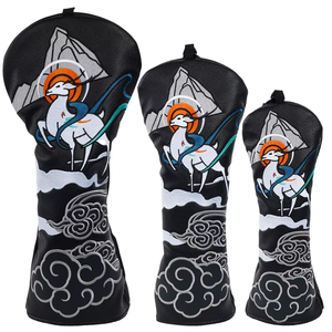 <span class=keywords><strong>Housse</strong></span> de tête de club de golf personnalisée en cuir PU, style chinois, porcelaine bleue et blanche, pour Driver, Wood <span class=keywords><strong>1</strong></span>, F, H, Putter - Product Image 2
