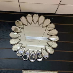 Miroir décoratif <span class=keywords><strong>de</strong></span> <span class=keywords><strong>salle</strong></span> <span class=keywords><strong>de</strong></span> bains, forme <span class=keywords><strong>de</strong></span> goutte d'eau, pour véranda, feu, bricolage, <span class=keywords><strong>2022</strong></span> - Product Image 6