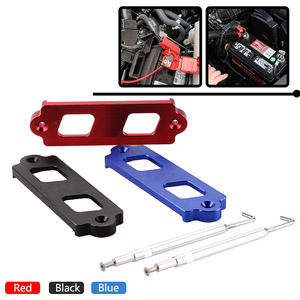 Supports de batterie en aluminium pour Honda Civic avec pinces en acier inoxydable - Product Image 3