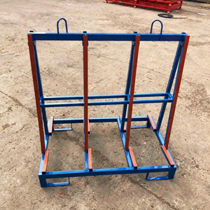 รถเข็นเหล็กแบบแบน รุ่น A ขนาด 120x75 ซม. พื้นเสริมแรง รับน้ำหนักได้สูงสุด 1500 กก. ล้อยาง 8 นิ้ว รางถอดได้ สำหรับคลังสินค้า - Product Image 3