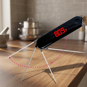 Ultra Fast Digital Foldable Plastic Waterproof USB Powered Kitchen <b>Thermometer</b> - Product Image 1