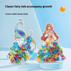 Princess <span class=keywords><strong>Poke</strong></span> DIY Fabric Craft Kit Juguetes de papel educativos Regalo para niños Regalo divertido y creativo para niños - Product Image 4