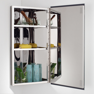 Triangle moderne coin suspendu miroir armoire salle de bain mural vanité armoire - Product Image 3