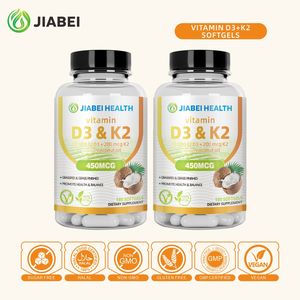 Suplemen Herbal Organik Merek Sendiri OEM/ODM Kapsul Vitamin D3-K2 untuk Suplemen Herbal Premium Oral - Product Image 5