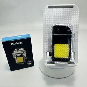 Mini Rechargeable Electric Lighter Waterproof Windproof Keychain Portable Cigarette Lighter - Product Image 1