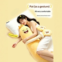 Mango King Coussin de sommeil apaisant en coton PP, forme d'aubergine, pour adultes et femmes enceintes, avec peluche longue détachable