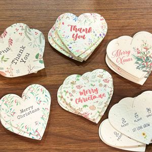 Custom <b>Seed</b> <b>Paper</b> Wedding Invitations/Greeting Cards/Postcards Eco-Friendly Plantable Stationery 20+<b>Seeds</b> available - Product Image 1