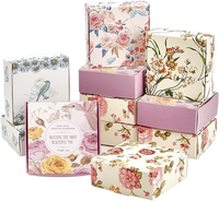 Vente en gros de bonbons chocolat fleur de savon écologique petit design personnalisé imprimé logo artisanat papier mariage emballage boîte-cadeau