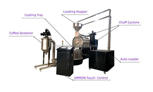 TY-TECH Gas Probat 100 Kg 120 Kg Coffee Roaster Machine Commercial Coffee Toaster Roasting Machine Coffee