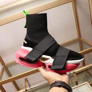 Zapatos de lona de suela gruesa de diseñador de lujo con calcetines de tubo alto Venta caliente Colección de moda - Product Image 5