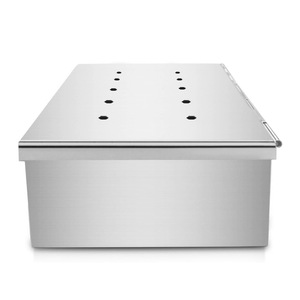 กล่องรมควันสแตนเลส HONGXUAN หนา 0.8 มม. ทนทานต่อการกัดกร่อน สำหรับรมควันเนื้อบาร์บีคิว - Product Image 5