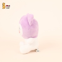 12cm Violet En Peluche Éléphant Jouet Écologique Doux En Peluche Poupée pour Filles Couette pour Pâques Personnalisable PP Coton Maille