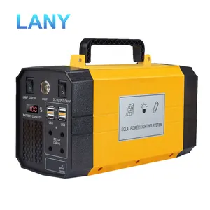 LANY Lifepo4 Generator Portable berkemah luar ruangan baterai stasiun daya pengisian panel surya Bank stasiun daya portabel