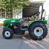 Traktor Pertanian Kompak Hijau 254 25HP 4WD ROPS Mesin Diesel untuk Kebun dan Perkebunan