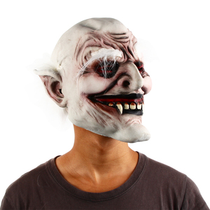 <span class=keywords><strong>Maschera</strong></span> in Latex da Vampiro con Sopracciglia Bianche Spaventose per Costume di <span class=keywords><strong>Halloween</strong></span> e Natale - Product Image 3