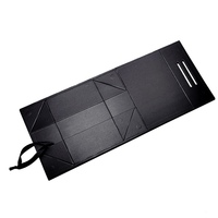 Boîte d'emballage pliante de luxe en carton personnalisée avec poignée, gaufrage, pelliculage brillant et mat, recyclable