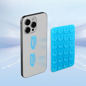 Support adhésif en silicone pour coque de téléphone avec ventouse pour lit et bureau – Accessoire mobile compatible en gros - Product Image 3