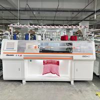 Machine à tricoter informatisée à trois systèmes Machine à tricoter plate d'usine NINGBO