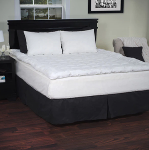 2" Firm Thick Down <strong>Feather</strong> Mattress <strong>Bed</strong> Protectors Pillow Top King Queen Full Mattress <strong>Topper</strong> - Product Image 2