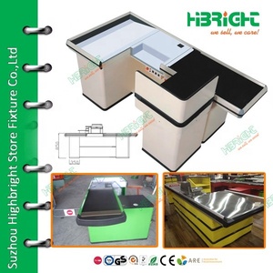 Mostrador de Caja <span class=keywords><strong>en</strong></span> Forma de <span class=keywords><strong>U</strong></span> de Doble Cara para Supermercados, Centros Comerciales y Tiendas Minoristas - Product Image 6