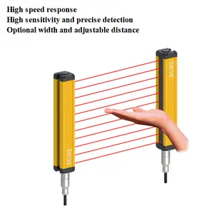 Yüksek kaliteli lazer güvenlik ışık perdesi sensörü fiyat otomasyon sensörü asansör fiyatları için mikro mini ışık perde sensörü