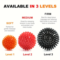 6,8 cm Stacheliger Massage ball-Yoga-spezifisch, Aku punkts timulation, Muskel entspannung und Bewegung