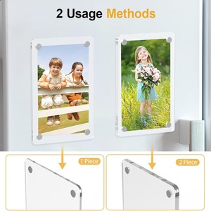 New Arrival Double Sided Magnetic Acrylic <strong>Picture</strong> <strong>Frame</strong> Refrigerator Magnet Display DIY Polaroid Film Custom <strong>Small</strong> Photo <strong>Frame</strong> - Product Image 3