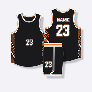 Ensemble d'uniformes de basketball personnalisés avec logo imprimé, grande taille, antibactériens, maillot de basketball vierge de haute qualité pour hommes, séchage rapide, en mesh - Product Image 4
