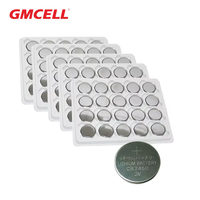 Pile bouton au lithium non rechargeable GMCELL CR2450 3V 600mAh LiMnO2, disponible en OEM pour clés de voiture, jouets, appareils électroménagers