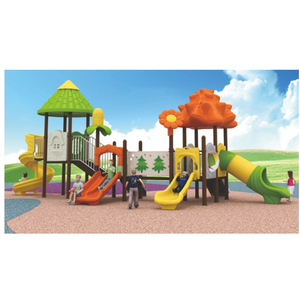 Grande structure de terrain de jeux extérieur avec cadre noir, toboggan <span class=keywords><strong>en</strong></span> spirale rouge, toboggans jaunes et bleus - Product Image 1