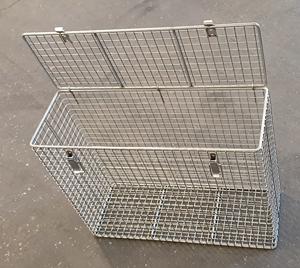 Üretici özel yapılmış paslanmaz çelik dokuma tel örgü kollu sepet Premium kalite Metal ürün - Product Image 3