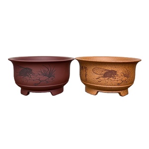 Maceta para Orquídeas y Bonsáis, Yi Xing, Pequeña, de <span class=keywords><strong>Arcilla</strong></span> Púrpura, Artesanal, con Drenaje Superior, Ecológica, Duradera, Decorativa para el Hogar - Product Image 1