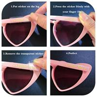 Fête Festival amour lunettes lentilles transparentes effet coeur Diffraction lunettes éclairer El Wire Rave lunettes lueur clignotant