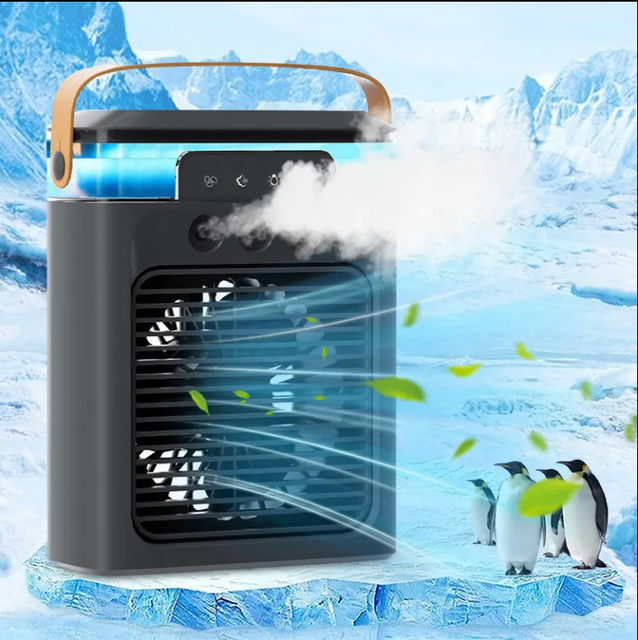 Hot Selling Rechargeable Mini Personal Space Air Cooler Tabletop Air Conditioner with USB Power for Outdoor Use