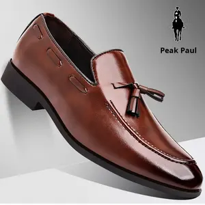 Nouvelles Chaussures Habillées en Similicuir Respirantes à Pompons pour Hommes – Idéales pour le Travail, les Mariages et Toutes Saisons – Résistantes à l'Usure - Product Image 4