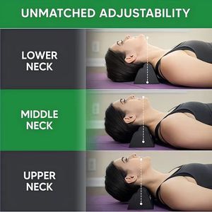 Bloque Ortopédico Firme para Alineación Espinal, Diseño Ajustable en 3 Alturas, Dispositivo de Tracción Cervical, Estirador de Cuello - Product Image 5