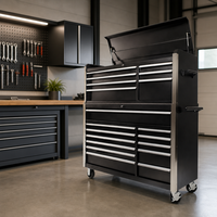 Armoire d'atelier en métal sur mesure avec plusieurs tiroirs, chariot à outils roulant robuste et verrouillable pour atelier