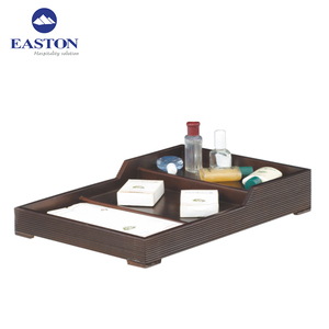 Otel Ahşap Maun Malzemeleri Tepsisi MDF Tepsi Dekoratif Dikdörtgen Tepsi - Product Image 2
