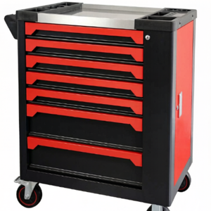 Banc de travail roulant robuste de 72 pouces avec panneau perforé et armoires suspendues, armoire à outils professionnelle pour garage - Product Image 5