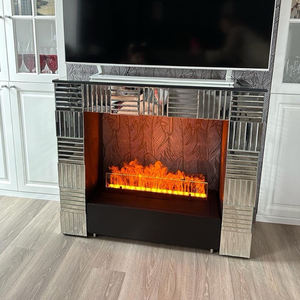 Chimenea Eléctrica Empotrada de Diseño Moderno con Vapor de Agua, Atomización 3D, <span class=keywords><strong>Control</strong></span> por Voz y <span class=keywords><strong>Control</strong></span> Remoto para Uso en Interiores de Villas - Product Image 2