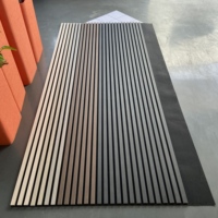 Panneau en forme de vague en MDF plaqué bois imprimé en 3D Panneau mural acoustique incurvé flexible et incurvé