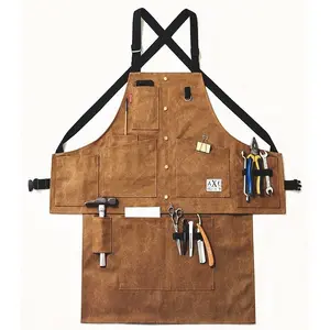 Outdoor wear-resistant denim apron male fashion horticulturist wooden craftsman camping and picnics female printable