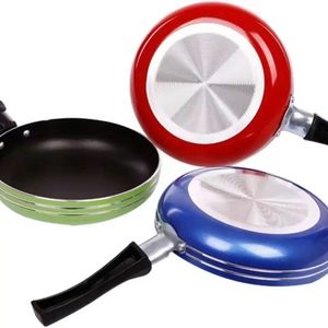 Mini poêle antiadhésive en acier de 12cm/14cm/16cm, couleur aléatoire, pour ustensiles de cuisine, marmite à soupe et casserole en acier - Product Image 2